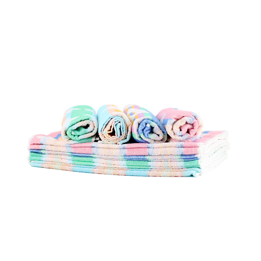 Handtuch 12er Set helll 40x80cm Roza