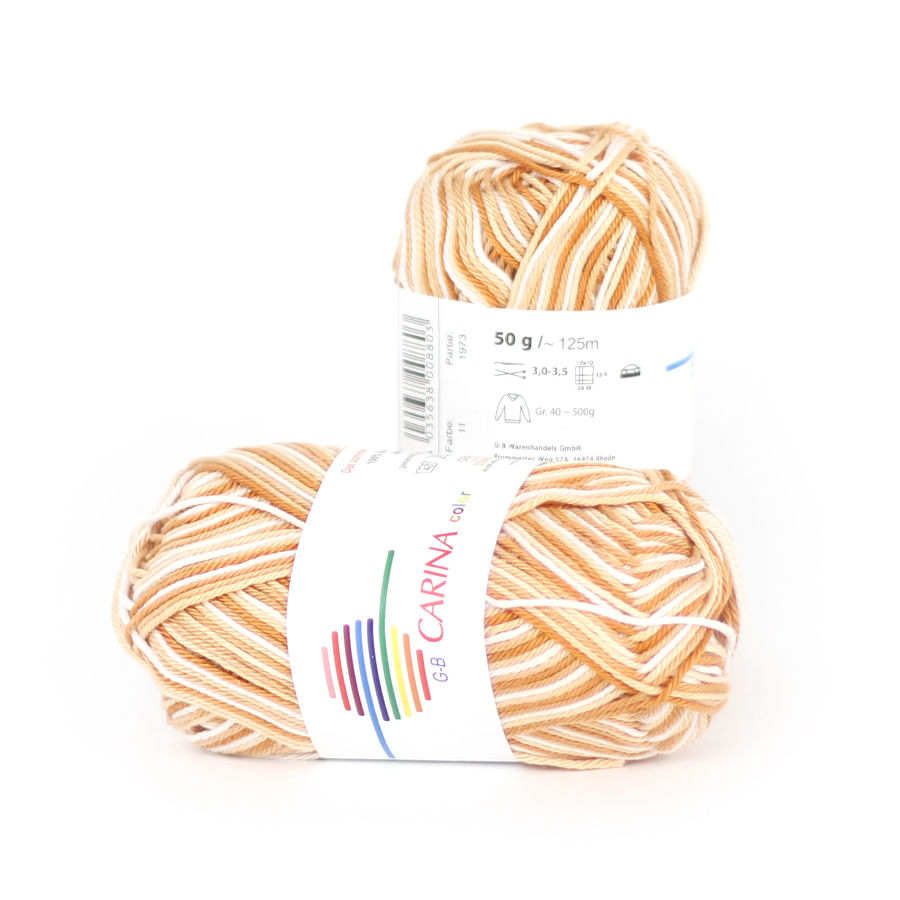 Strickwolle Carina color braun-natur 11 