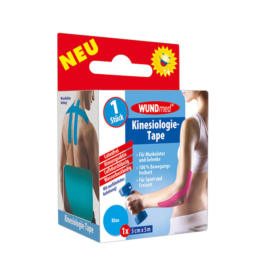 Kinesiologie-Tape blau-türkis 5cmx5m