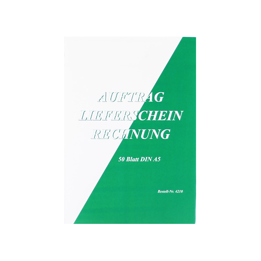 Auftrag-Lieferschein-Rechnung 50 Blatt A5 Penig