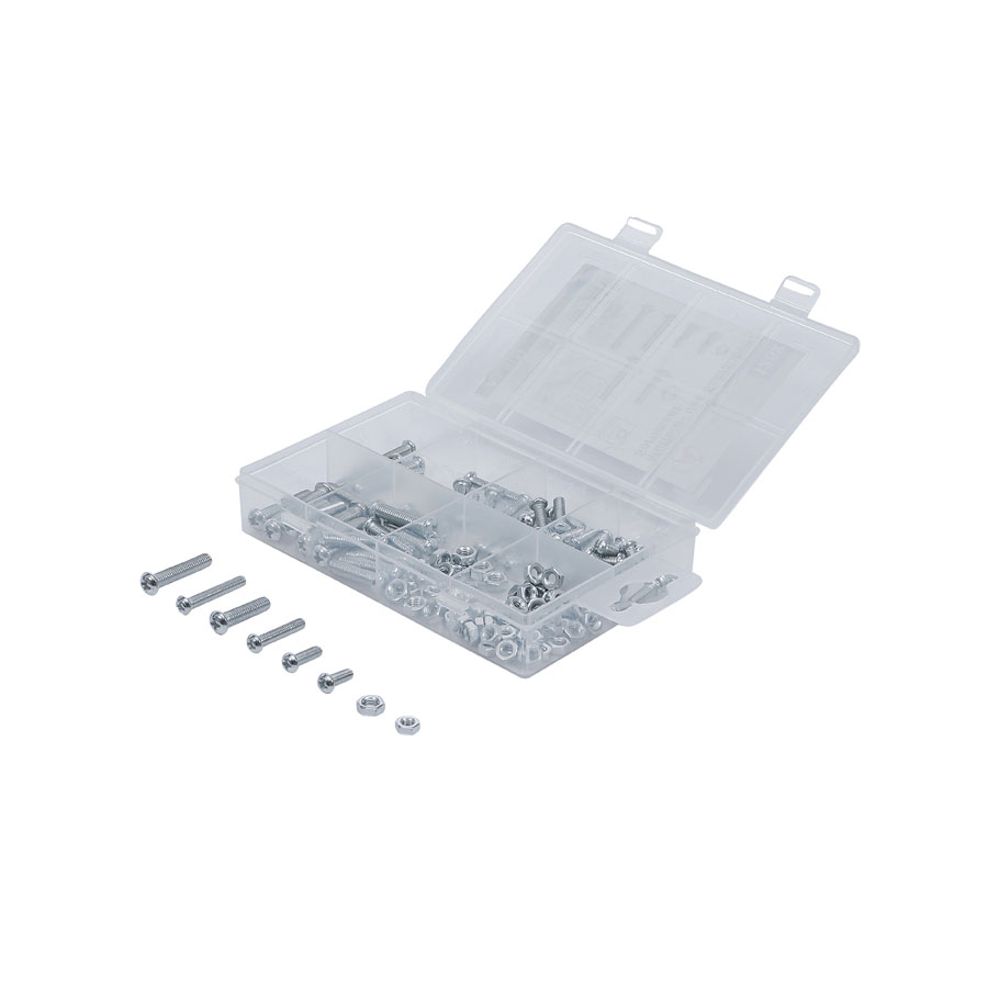 Muttern und Schrauben-Sortiment 125-tlg. M4+M5