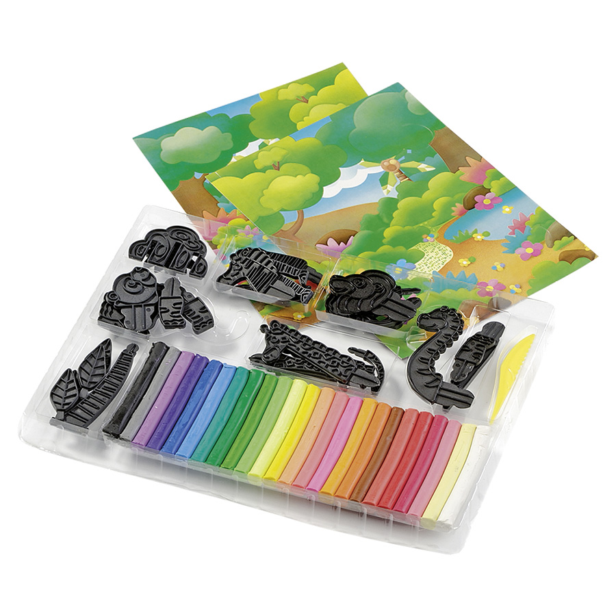 Kneteset Safarie für Kinder 65tlg