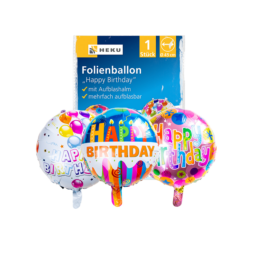 Folienballon Happy Birthday  HEKU