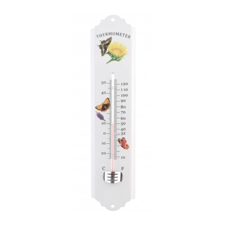 Thermometer Metall bunt 31cm  Testrut