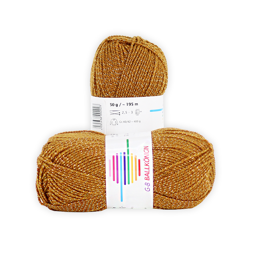 Strickwolle Ballkönigin muskat-gold 1013
