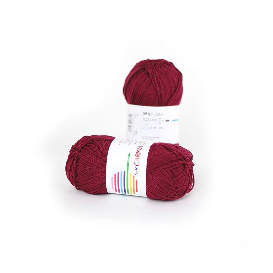 Strickwolle Carina bordo 393