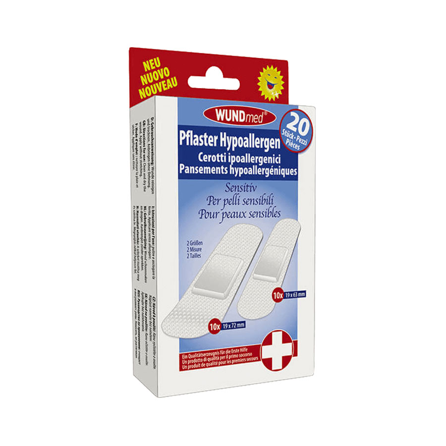 Pflaster Wundpflaster Strips 20er sensitive-hypoallergen