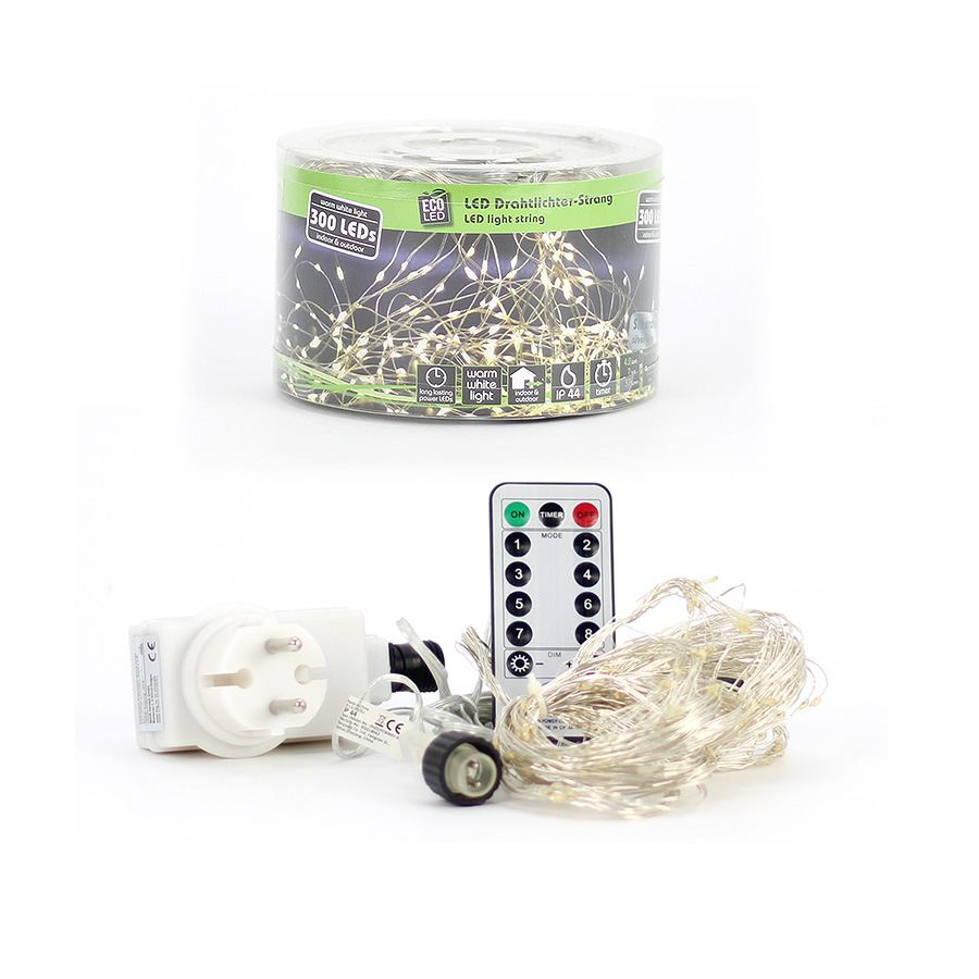 Lichterkette 300 LED Strang Fernbedienung ww Noor