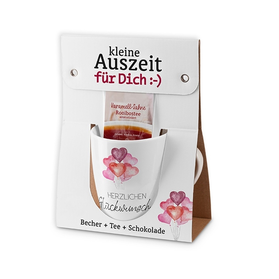 Tasse Auszeit Herzl.Glückwunsch