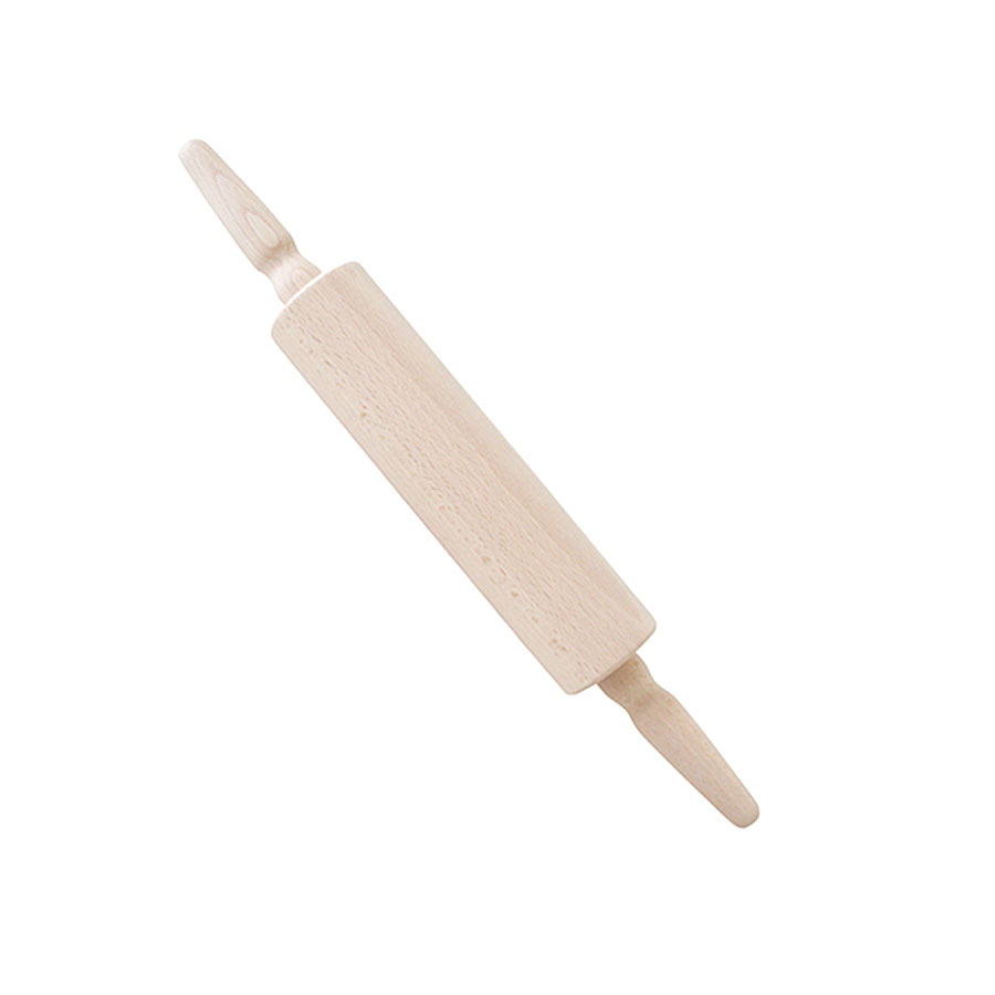 Teigrolle Holz mit Metallachse