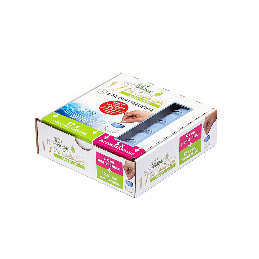 ECL Teelichter Kombipack 17er Wellness