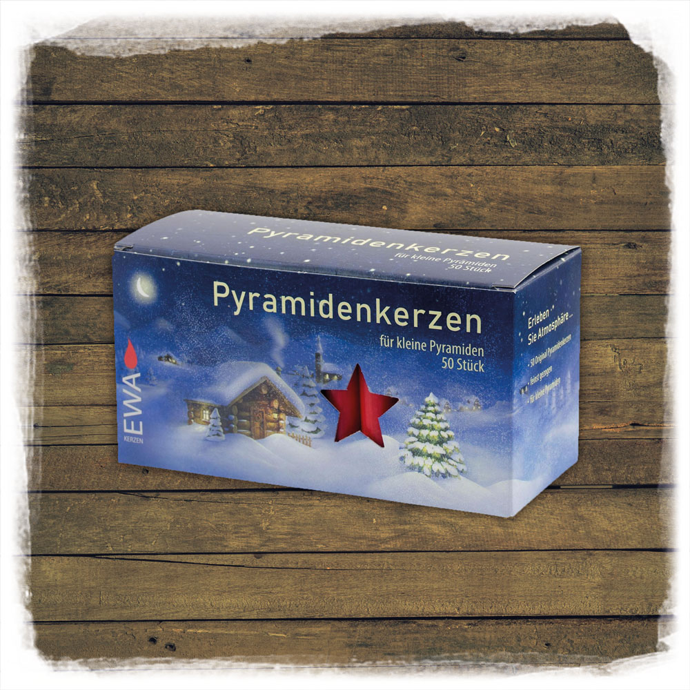 Pyramidenkerzen 50er rot EWA
