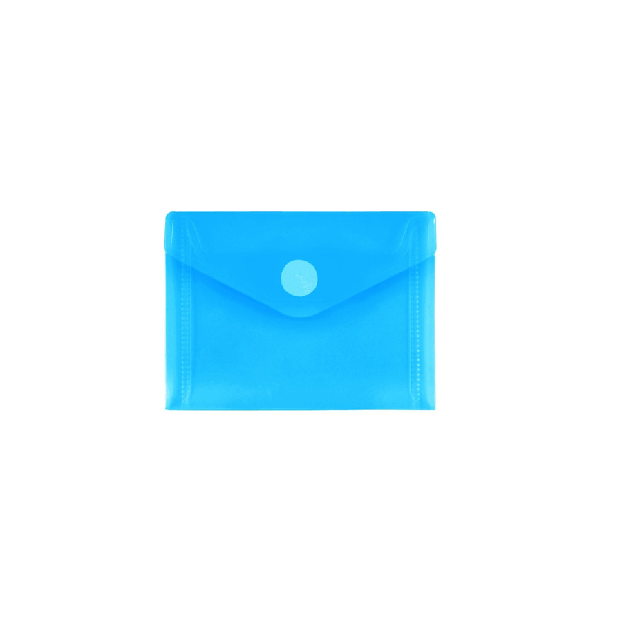 Dokumententasche A7 quer blau transparent
