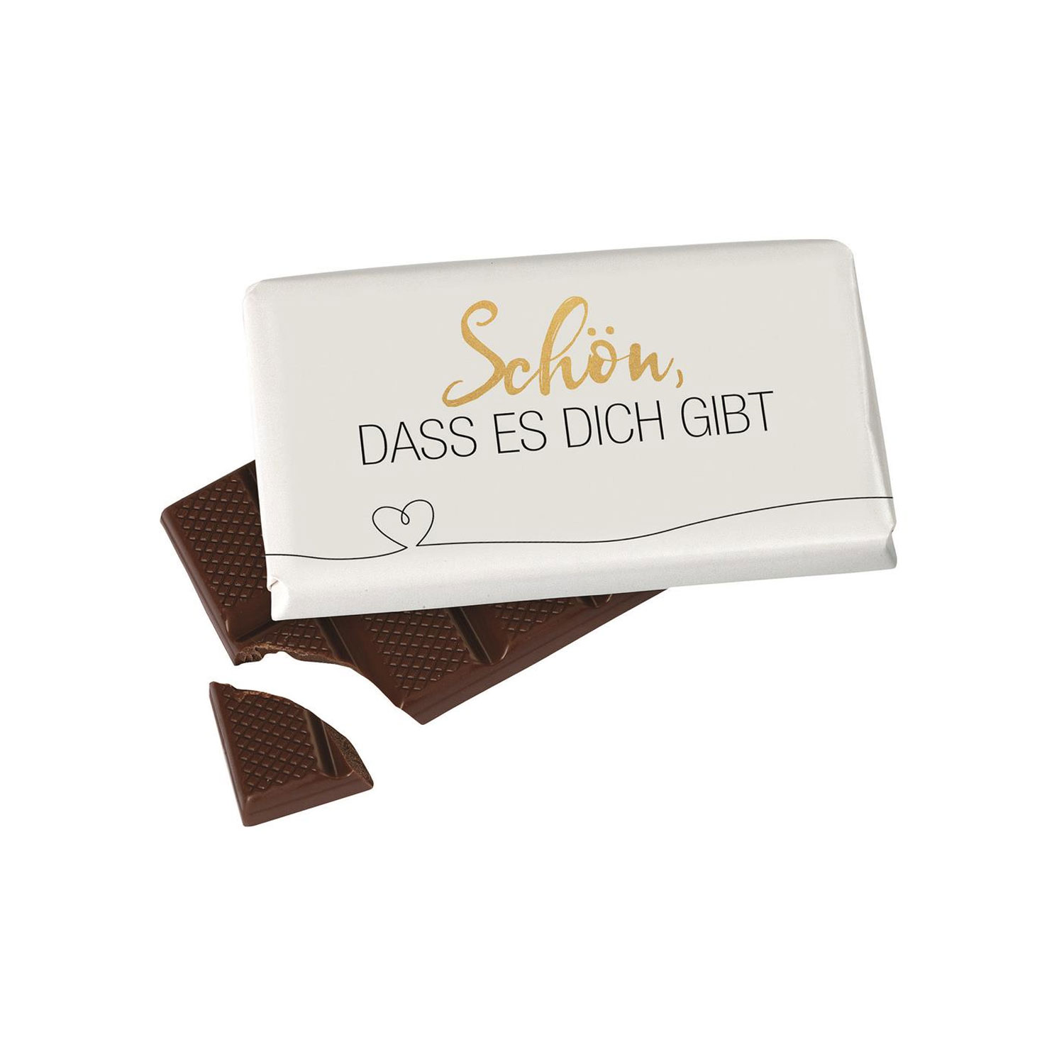 Schokolade 40g Schön, dass es dich gibt-Herz