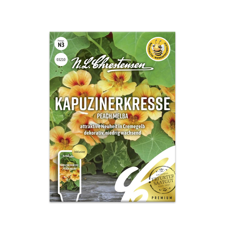 S Kapuzinerkresse 'Peach Melba'