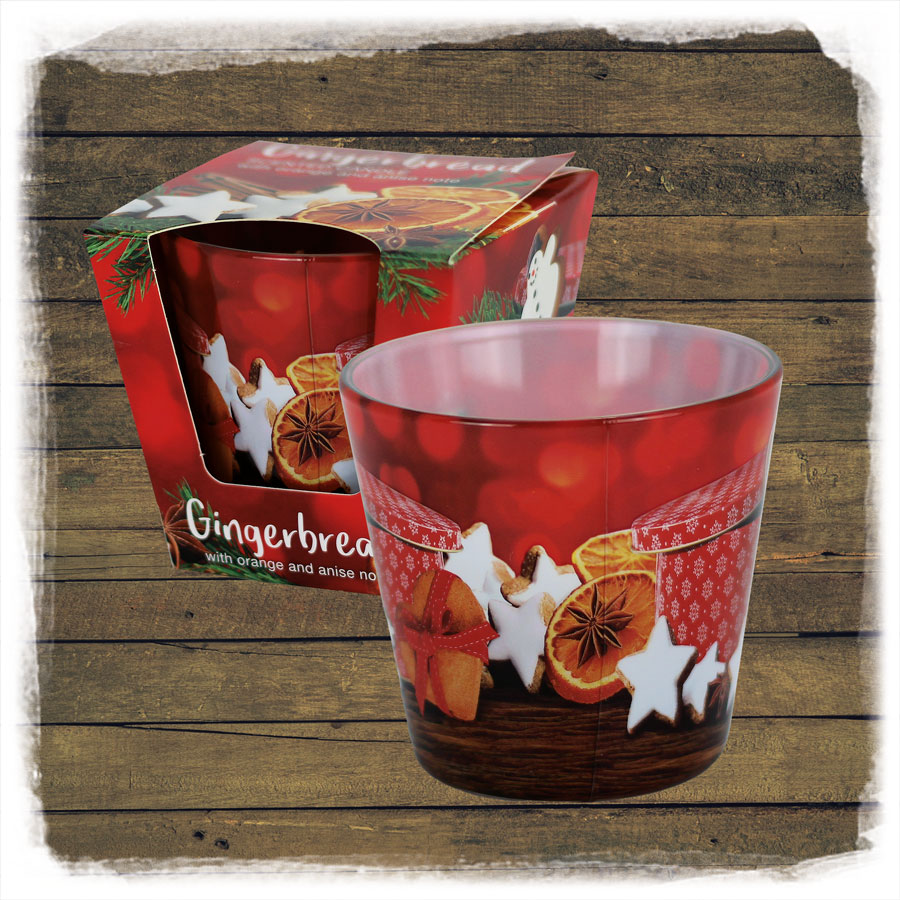 Duftkerze Glas GINGERBREAD  EWA