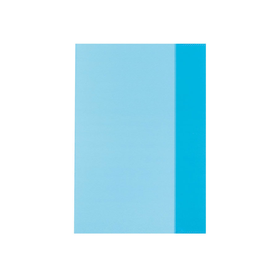 Heftschoner A5 Herlitz transp. blau