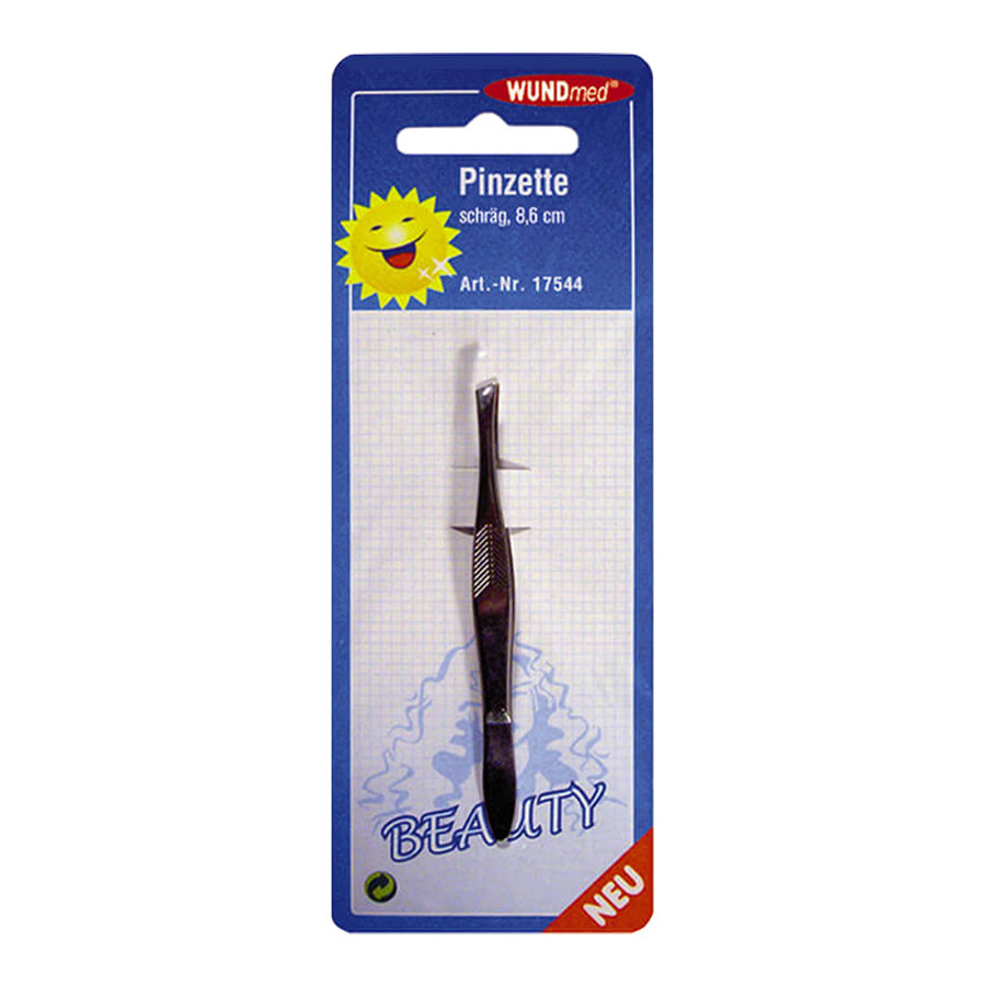 Pinzette, abgeschrägt,  8,6 cm