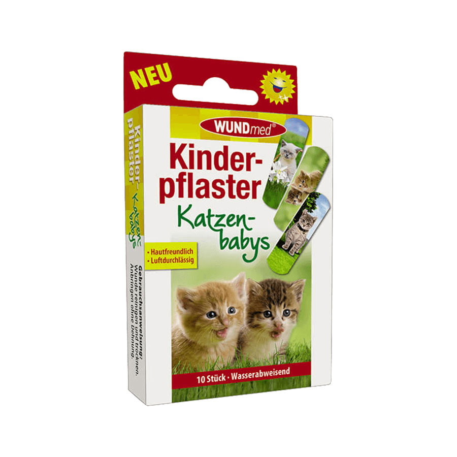 Pflaster Kinder 10er Katzenbabys