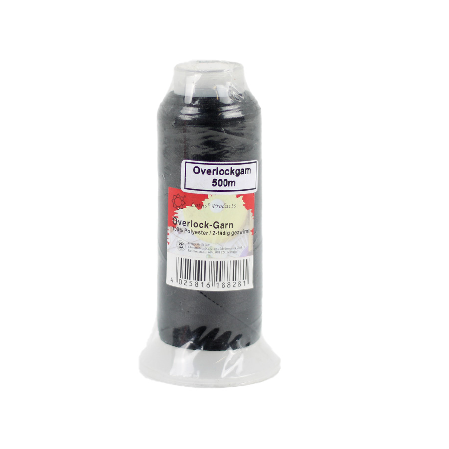 Poly-Garn Overlockgarn schwarz