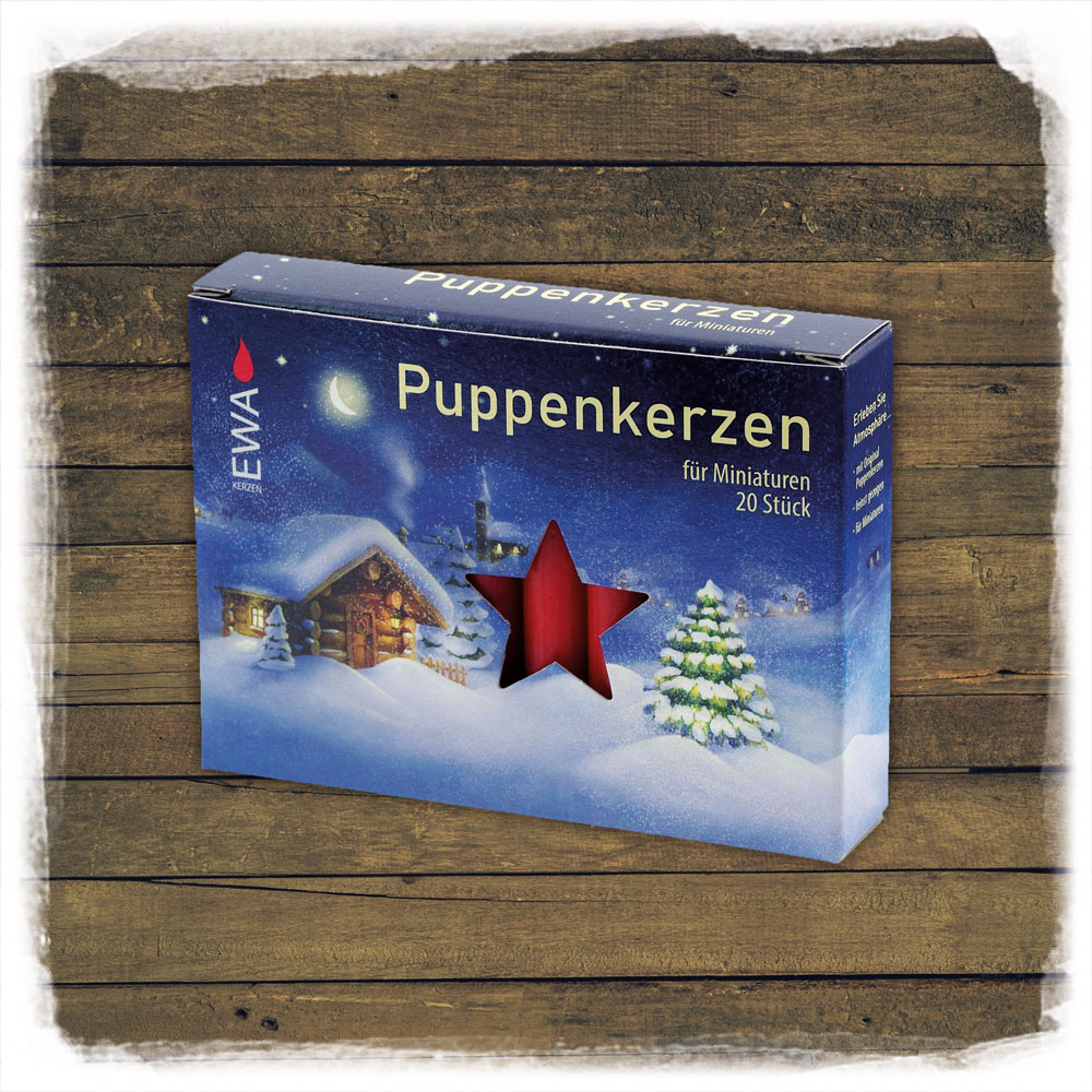 Puppenkerzen 20er rot EWA