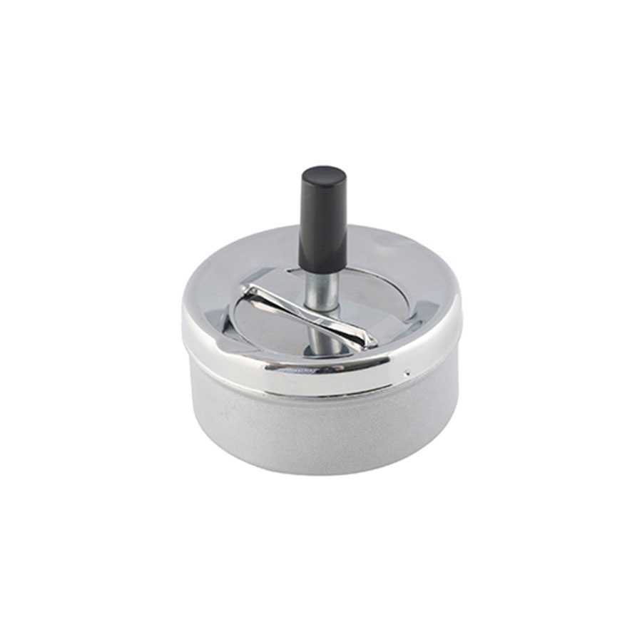 Aschenbecher Dreh 9,5 cm verchromt im GK