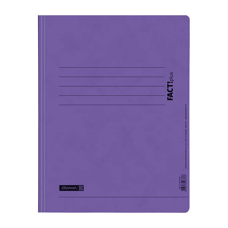 Schnellhefter Karton 375g violett  Brunnen