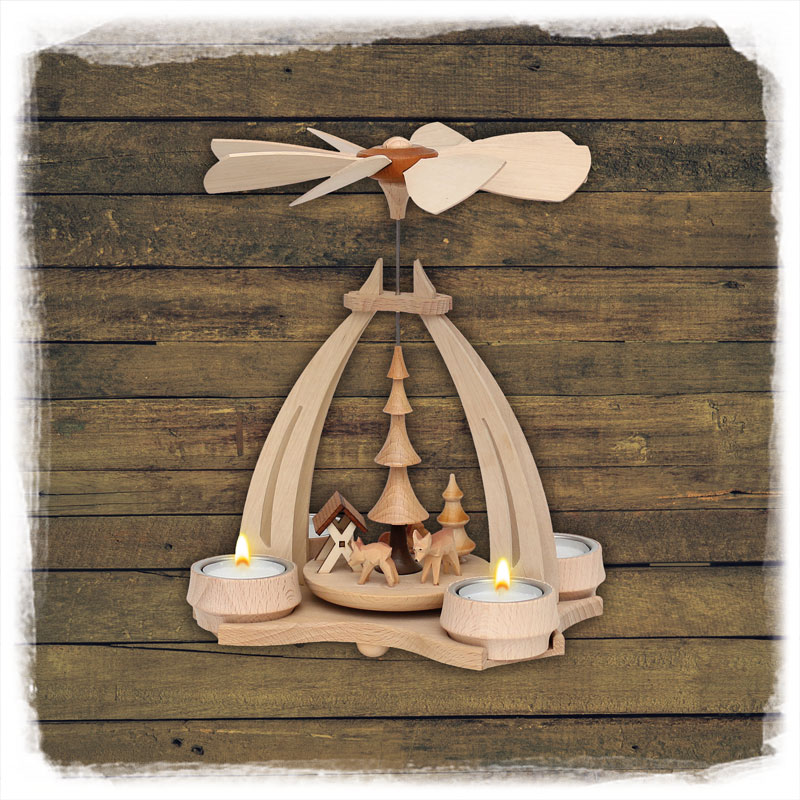 Holz Pyramide Rehe/Futterkrippe Sigro