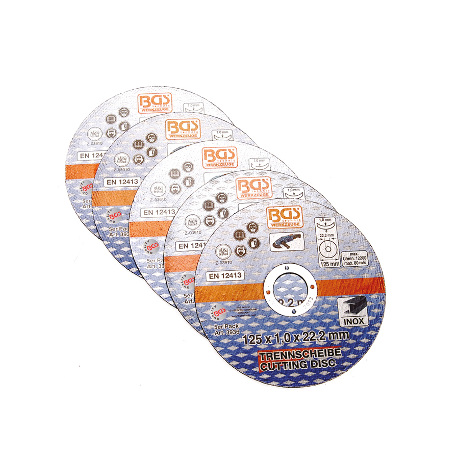 Trennscheiben für INOX 125x1mm, 5 Stück
