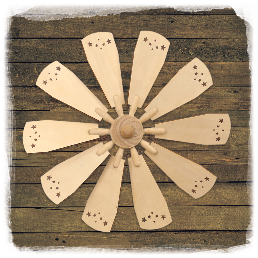 Holz Pyramiden Ersatzflügel + Kopf natur 23cm