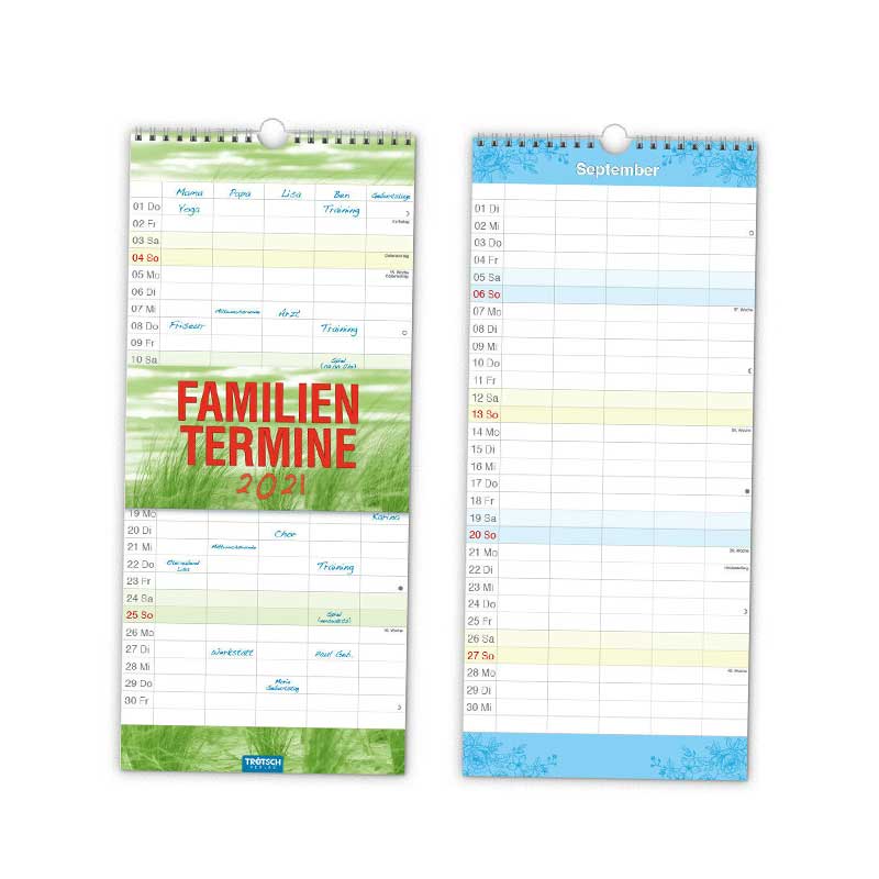 Kalender Wand Familie Waldfreunde
