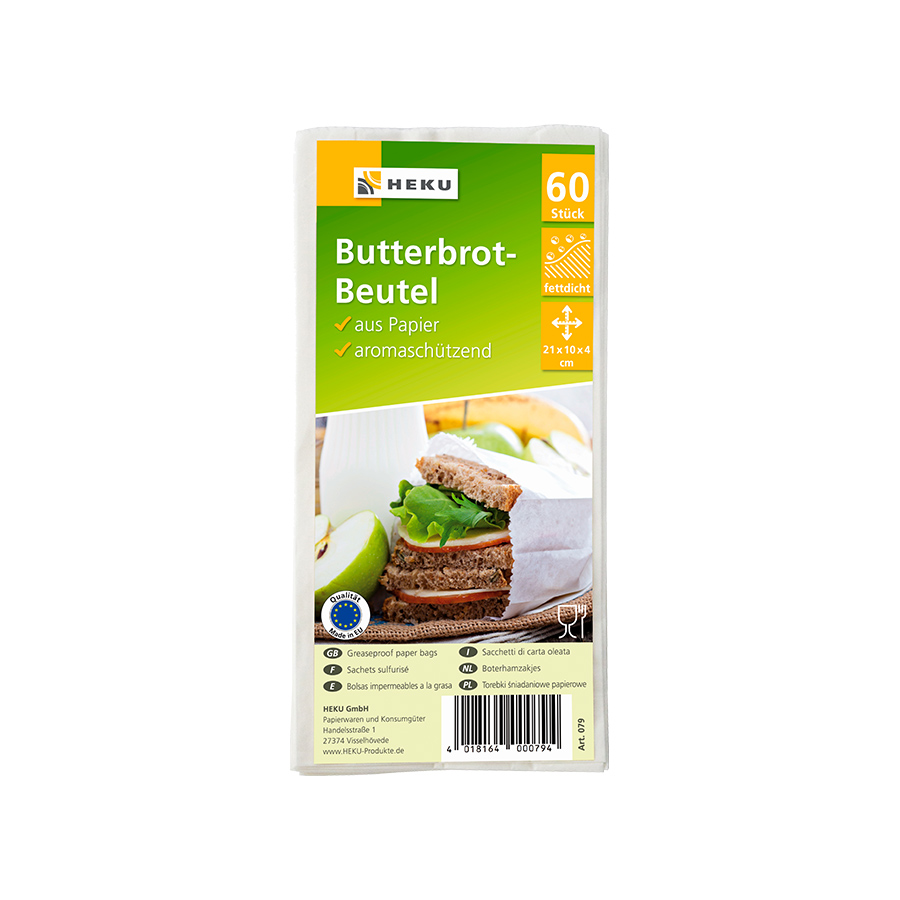 Butterbrotbeutel 60 Stück HEKU