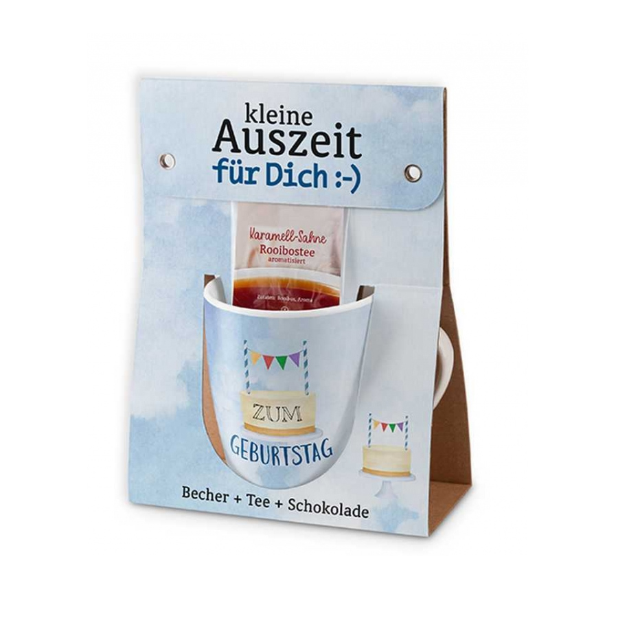 Porzellanbecher Auszeit Geburtstag