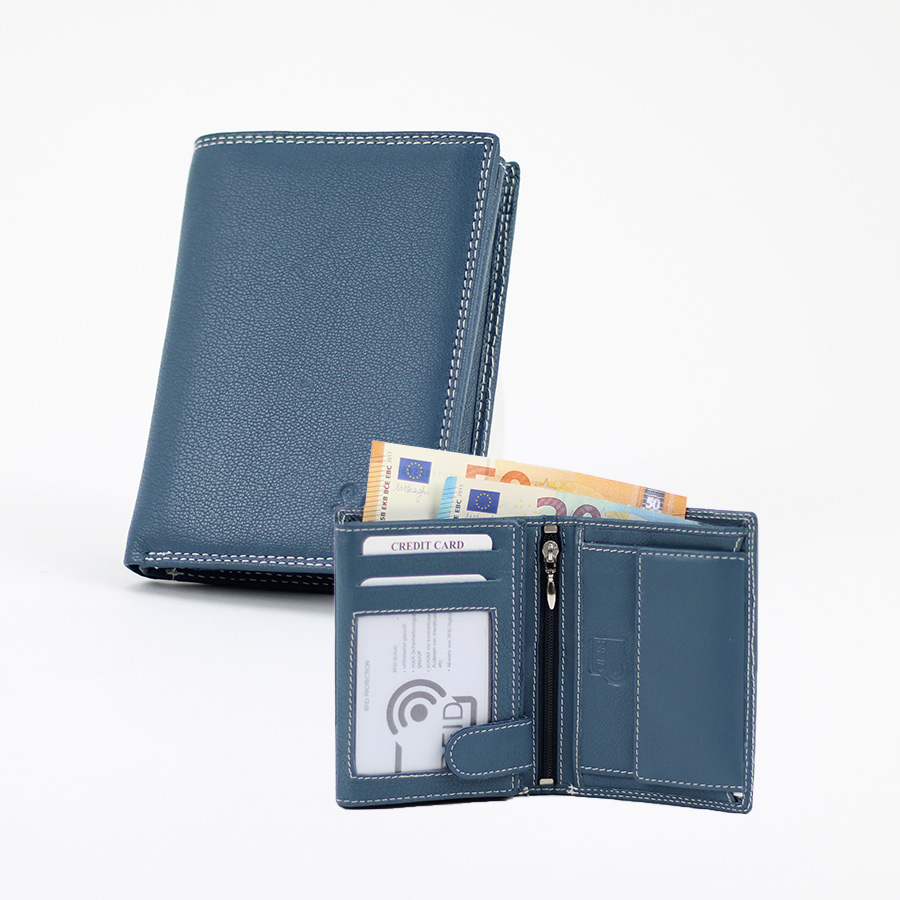 Geldbörse L&B He. hoch 2338 blau