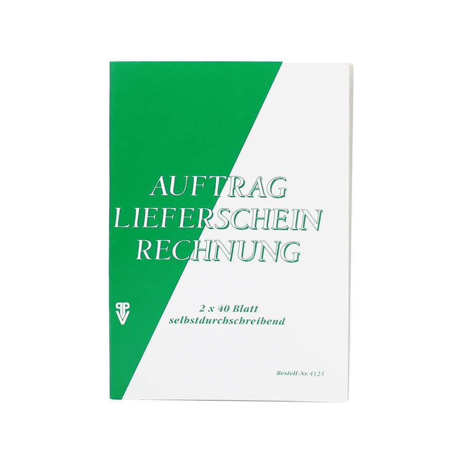 Auftrag-Lieferschein-Rechnung 2x40 Blatt A5 Penig