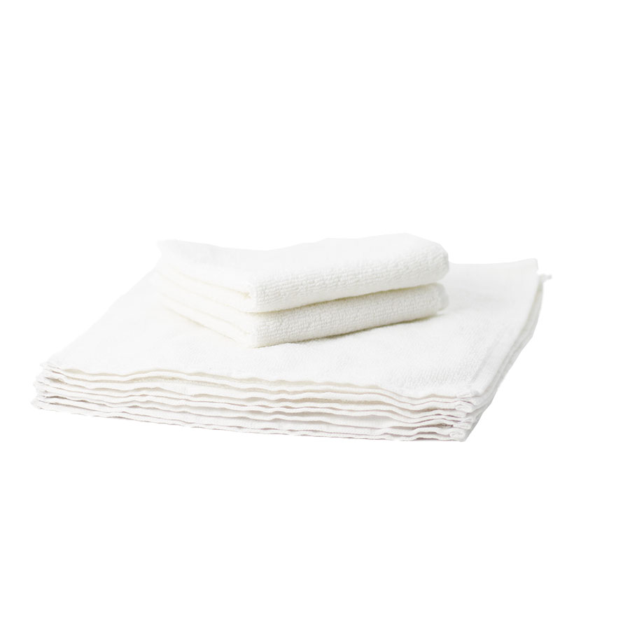 Waschlappen 10er Set weiß 28x27cm 