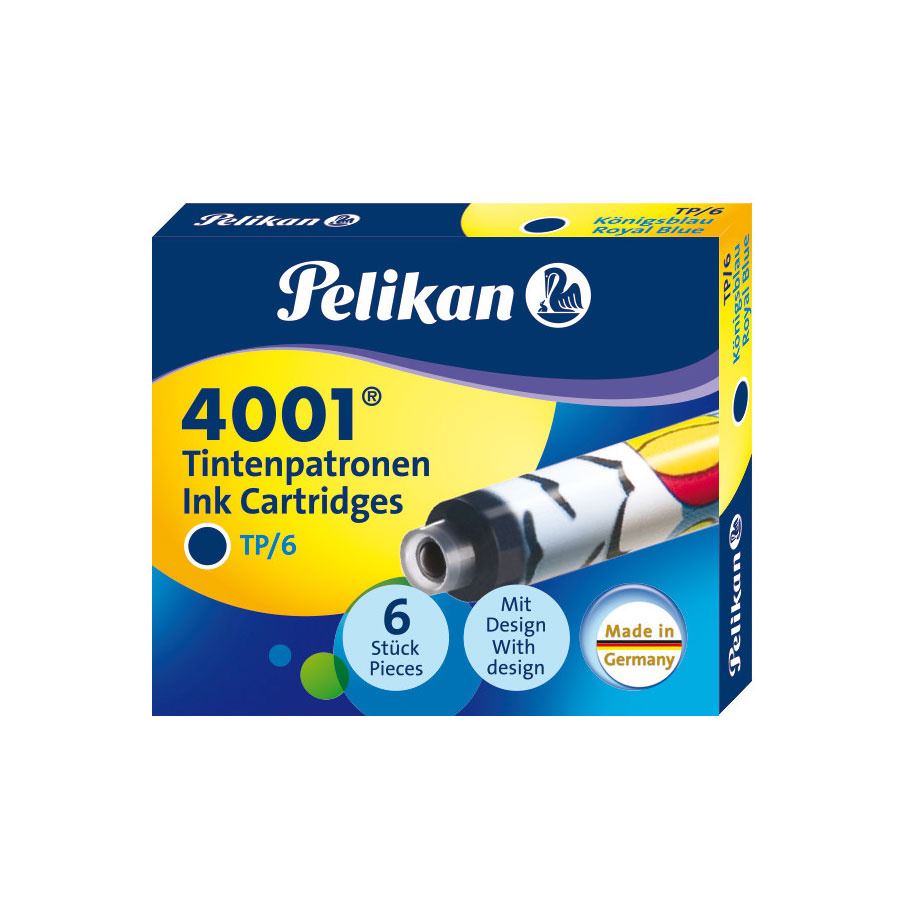 Tintenpatronen Pelikan blau 6tlg.