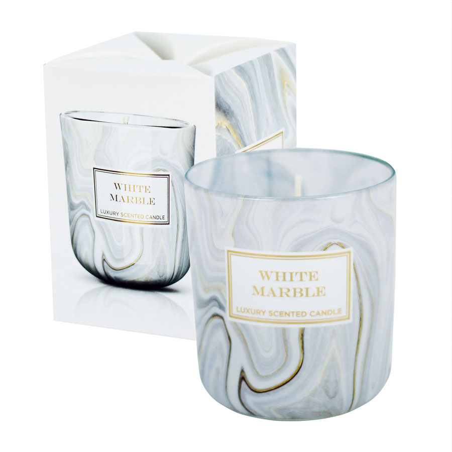 Duftkerze Glas Deluxe Marble  EWA