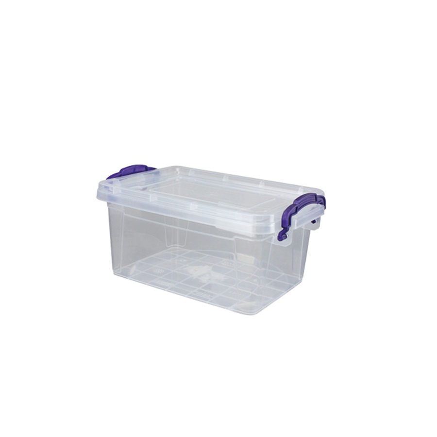 Box mit Deckel & Griffen 1,75 L Lila Griffe
