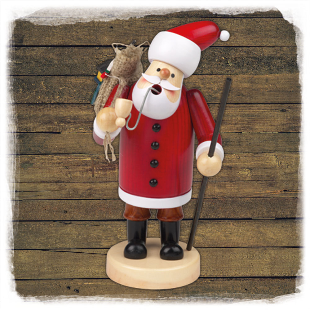 Holz Räuchermann 18cm Weihnachtsmann Schulte