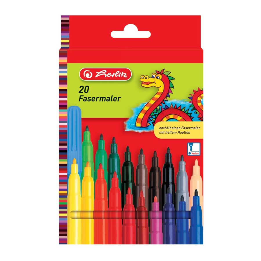 Faserstifte 20tlg. Herlitz