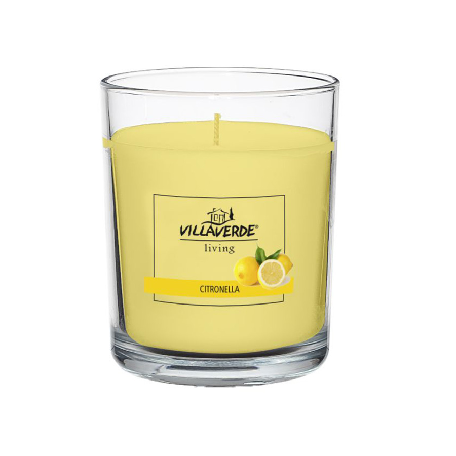 Citronella Duftkerze im Glas Ø10