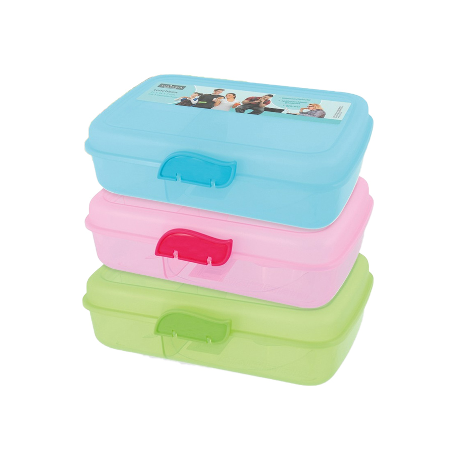Lunchbox mit Trennfach 3Farben