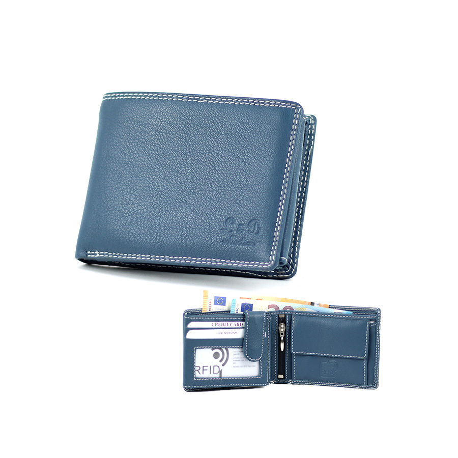 Geldbörse L&B He.klein quer 2341 blau