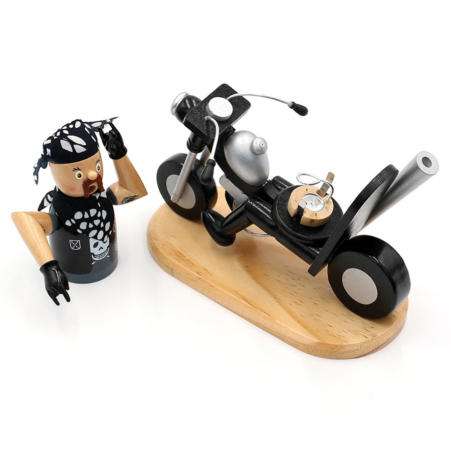 Holz Räucherfigur Schornsteinfeger