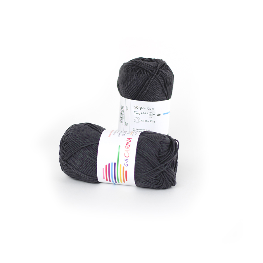 Strickwolle Carina anthrazit 150