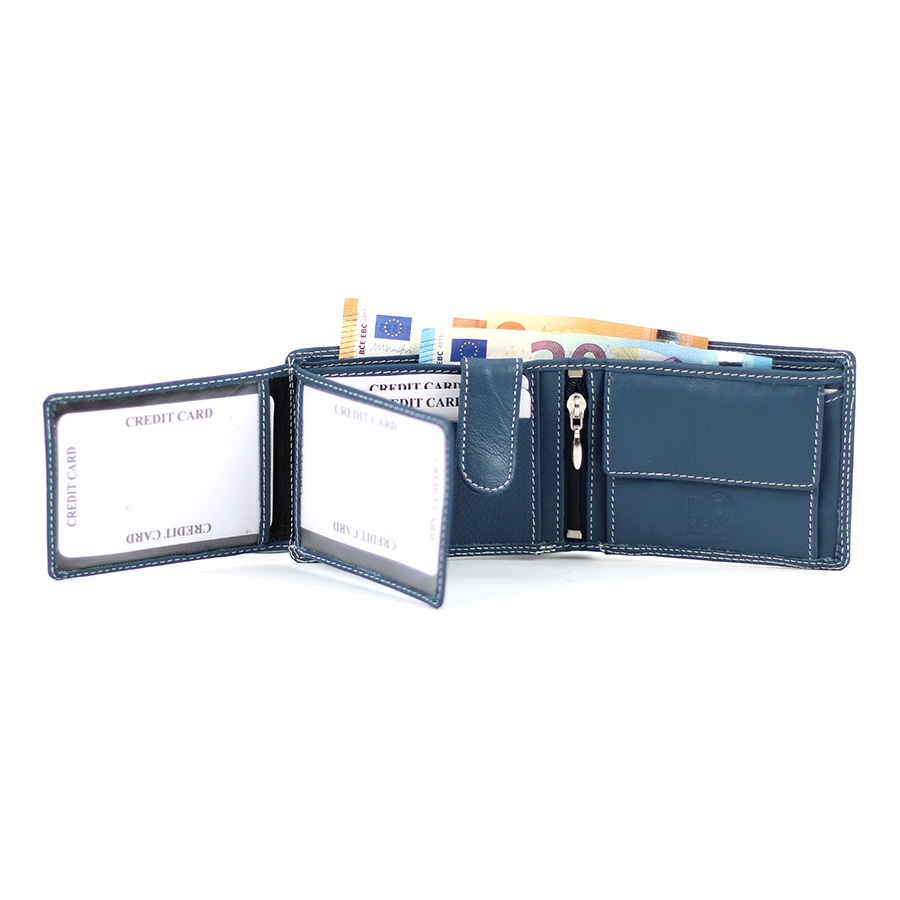 Geldbörse L&B He.klein quer 2341 blau