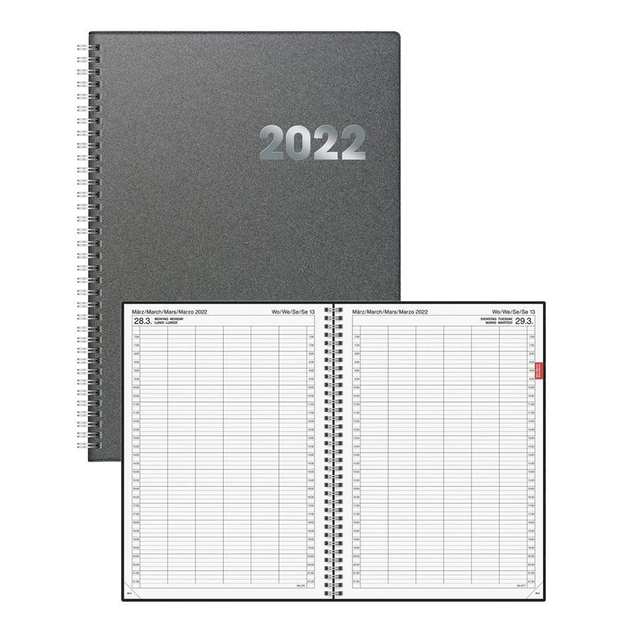 Kalender Buch - Tageskalender A4 Spiralbindung