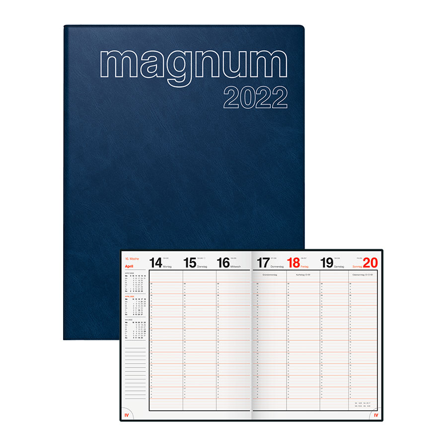 Kalender Buch - Wochenkalender Rido magnum dunkelblau
