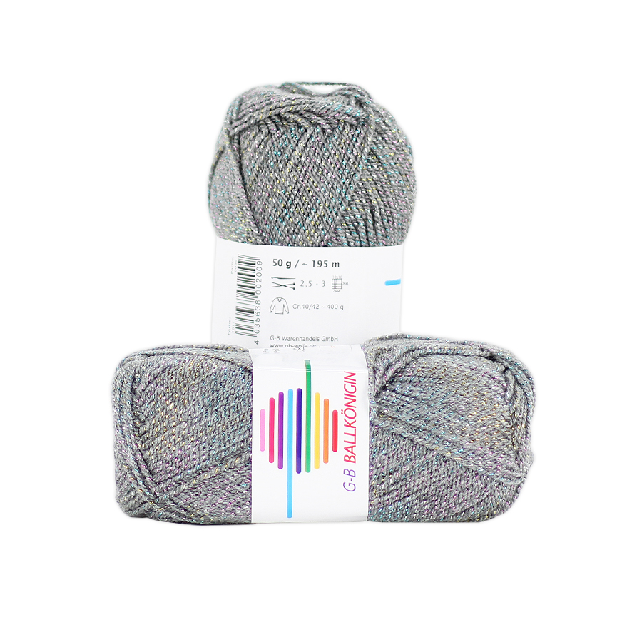 Strickwolle Ballkönigin grau 1011